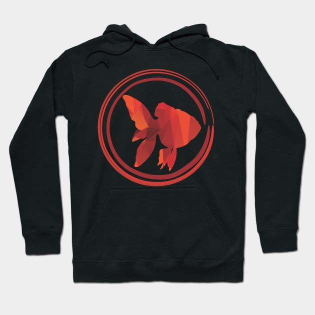 3d golden fish koi Hoodie by asepsarifudin09